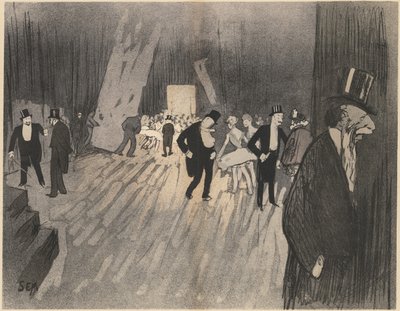 Achter de Schermen van het Ballet door Sem (Georges Gourçat)