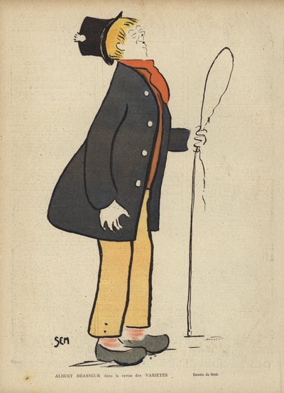 Albert Brasseur, Franse komiek en operettezanger door Sem
