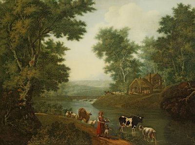 Landschap in de omgeving van Sint-Petersburg door Semyon Fyodorovich Shchedrin