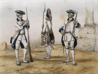 Linie-infanteristen tijdens het bewind van Karel III van Spanje door Serafin Maria Earl of Clonard De Sotto