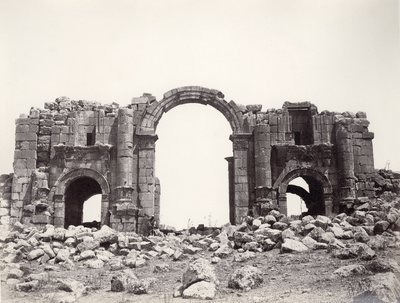 Boog van Hadrianus bij de ingang van Jerash door Sergeant Henry Phillips