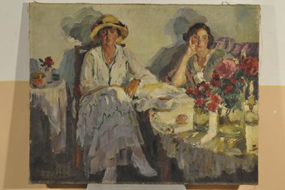 Herfstavond valt door Sergei Arsenevich Vinogradov