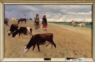 Op het stoppelland door Sergei Arsenevich Vinogradov