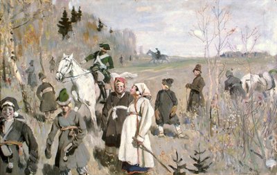 Jacht ten tijde van tsaar Peter de Grote door Sergei Arsenevich Vinogradov