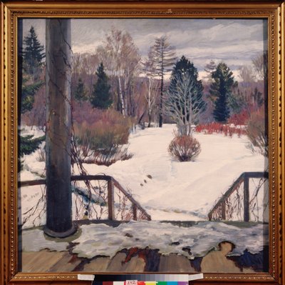 De lente komt eraan. door Sergei Arsenevich Vinogradov