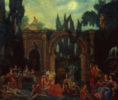 Boccaccio, Decamerone door Sergei Jurjewitsch Sudeikin
