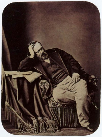 Alexander Herzen, Russische schrijver en denker, 1861 door Sergei Lvovich Levitsky