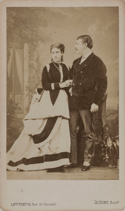 Paul Pavlovich Demidoff, 2e Prins van San Donato 1839-1885, met zijn vrouw, Maria..., 1863 door Sergei Lvovich Levitsky