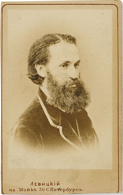 Portret van de cellist Karl Yulievich Davidov 1838-1889 door Sergei Lvovich Levitsky