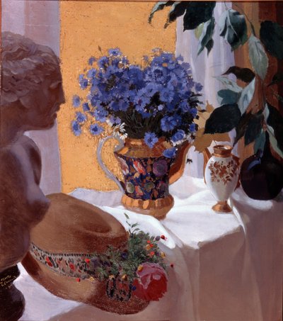 Stilleven, 1916 door Sergei Vasilevich Chekhonin