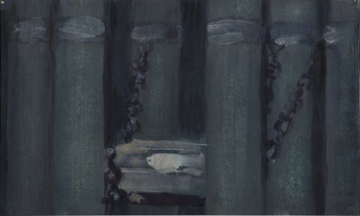 Illustratie bij Het verhaal van de dode prinses en de zeven ridders door Sergei Vasilievich Malyutin