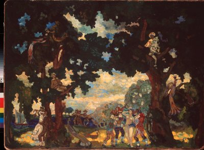 Arlequinade door Sergei Yurevich Sudeikin