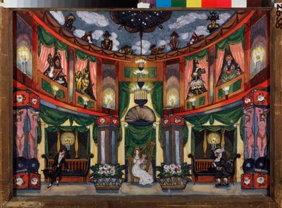 Decor voor de opera "De verhalen van Hoffmann" van Jacques Offenbach door Sergei Yurevich Sudeikin