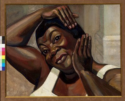 Ruby Elzy (1808-1943) in Porgy and Bess door Sudeykin (Soudeikine) Sergei Yurievich (1882-1946) door Sergei Yurevich Sudeikin