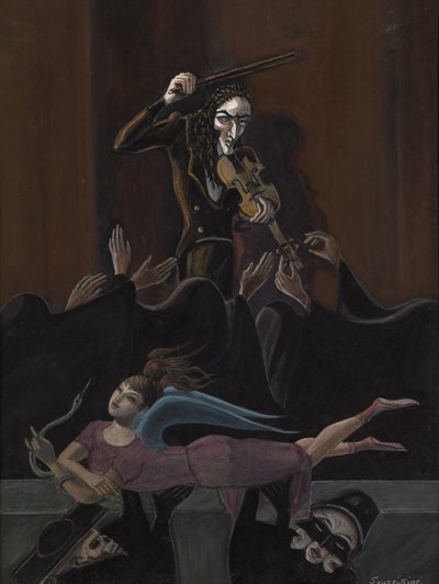 Paganini. Ontwerp voor het ballet Paganini door Sergei Rachmaninoff door Sergei Yurievich Sudeykin