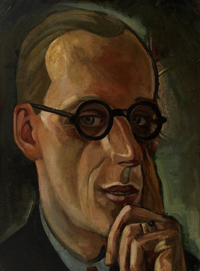Portret van de componist Sergei Prokofiev, 1930s door Sergei Yurievich Sudeykin