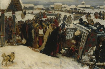 Aankomst van een voivode, 1907 door Sergej Vasilevic Ivanov