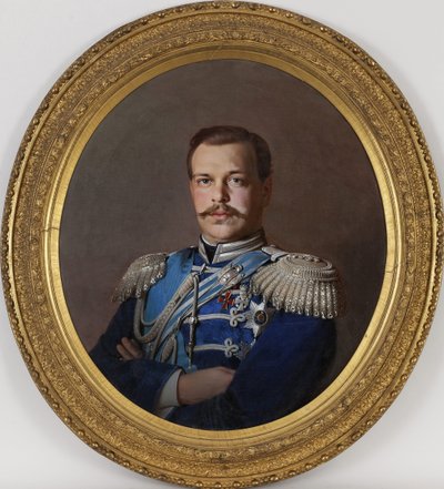 Portret van Keizer Alexander III door Sergey Konstantinovich Zaryanko