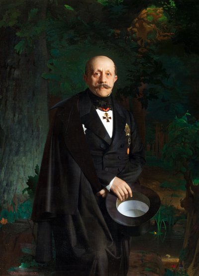 Portret van Alexander Dmitriyevich Chertkov door Sergey Konstantinovich Zaryanko