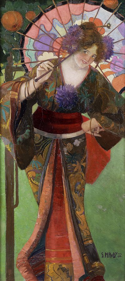 Geisha door Sergius Hruby