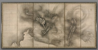 Draak en Tijger, 1500s door Sesson Shkei