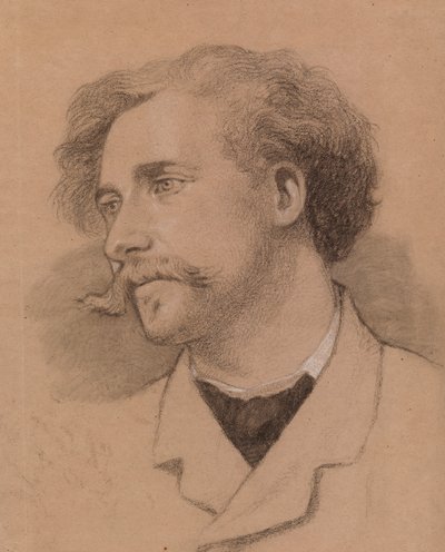 Portret van een man door Severin Falkman