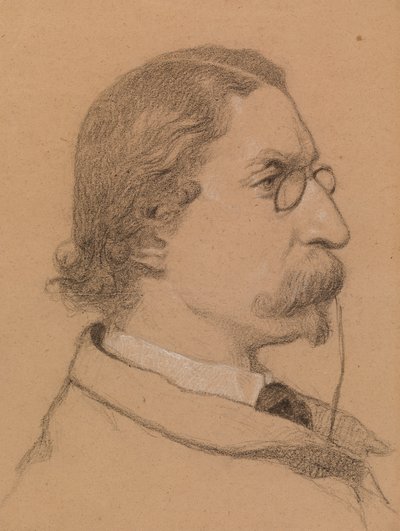 Portret van een man door Severin Falkman