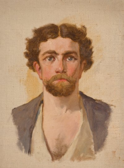 Mannelijke buste door Severin Falkman