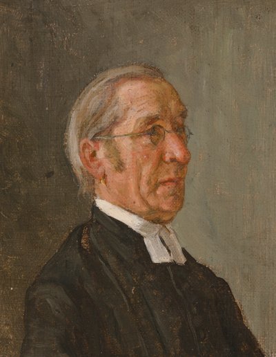Portret van een priester door Severin Falkman