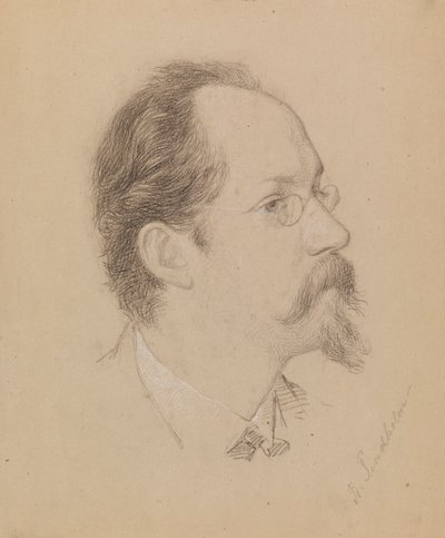 Kunstenaar Berndt Lindholm door Severin Falkman