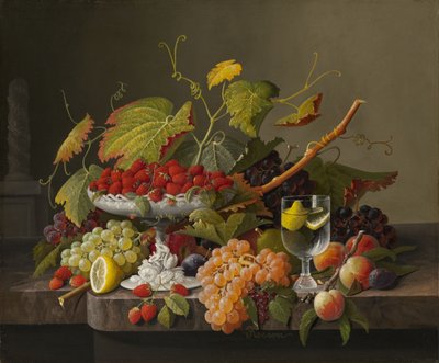 Een Overvloed aan Fruit, ca. 1860 door Severin Roesen