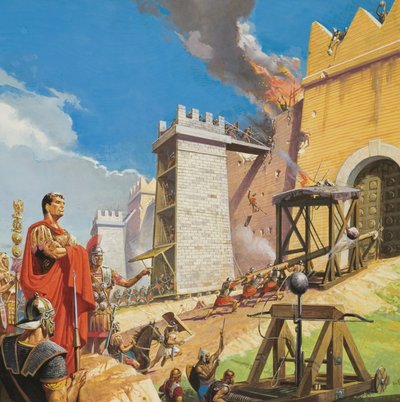 Aanval op Carthago door Severino Baraldi