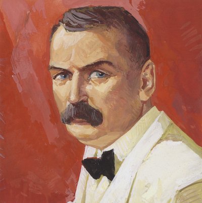 John F Stevens (gouache op papier) door Severino Baraldi