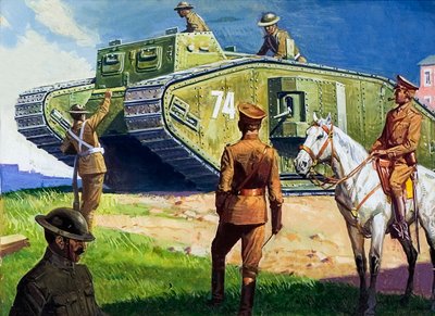 Tank aan het westelijk front door Severino Baraldi
