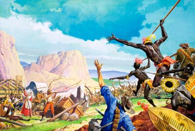 De Boeren vechten voor het Beloofde Land door Severino Baraldi