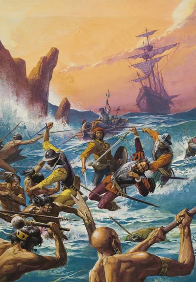 De eerste mannen rond de wereld door Severino Baraldi