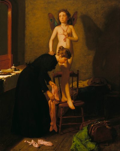 Aankleden voor de repetitie, ca. 1890 door Seymour Joseph Guy