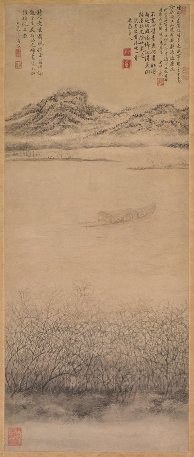De Oversteek van de Yangzi-rivier, c. 1700-1720 door Shang Rui