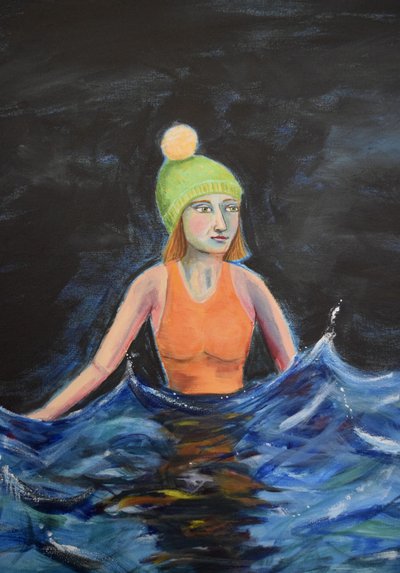 Koudwaterzwemmer door Sharyn Bursic