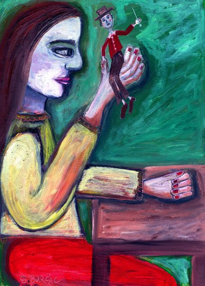 De dromer en haar marionet door Sharyn Bursic