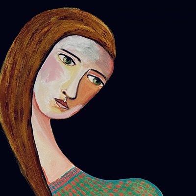 De stille blik van een vrouw door Sharyn Bursic