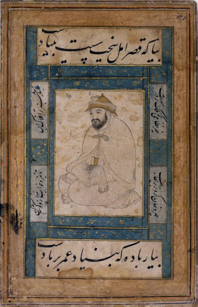 Een zittende heilige man door Shaykh Muhammad