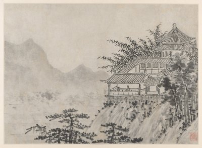 Twaalf Zichten op de Tijgerheuvel, Suzhou: De Duizend Morgen Wolken door Shen Zhou