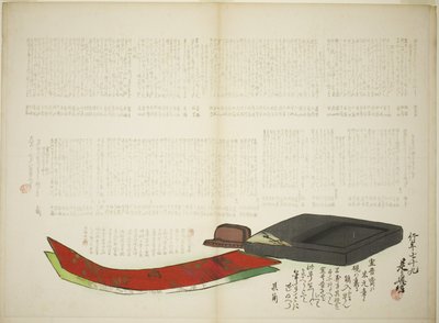 Lagen van Kikaku-poëzie door Shibata Zeshin