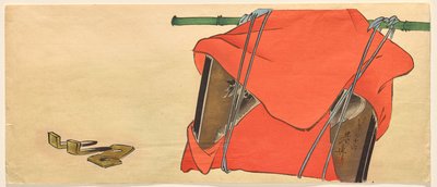 Votiefplaat (ema) met een paard door Shibata Zeshin