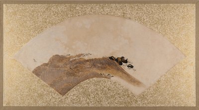 Golven en rotsen, eind 19e eeuw door Shibata Zeshin