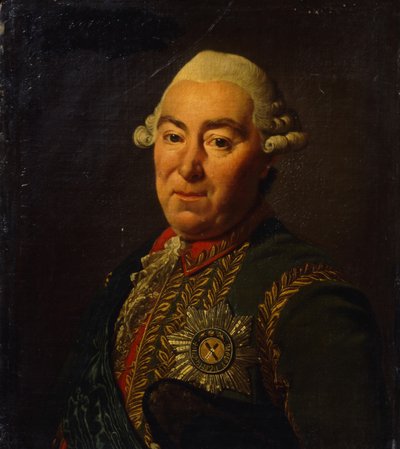 Portret van Graaf Andrey Mikhaylovich Golitsyn door Shinbarev