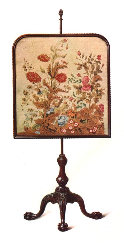 Mahoniehouten scherm, 1906 door Shirley Charles Llewellyn Slocombe
