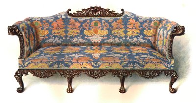 Mahoniehouten Sofa door Shirley Charles Llewellyn Slocombe