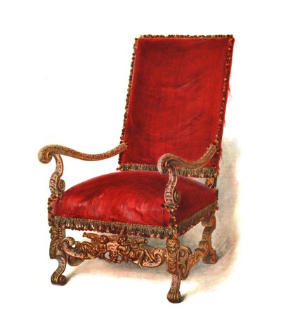 Gestoffeerde stoel, 1905 door Shirley Charles Llewellyn Slocombe